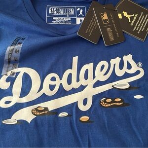 Los Angeles Dodgers Baseballism Royal Get Your Peanuts! T-Shirt - WOMENS Medium